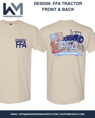 FFA Tractor - Front & Back | Custom, Licensed FFA Chapter Apparel