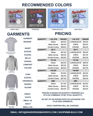 Spirit FFA - Front & Back | Custom, Licensed FFA Chapter Apparel