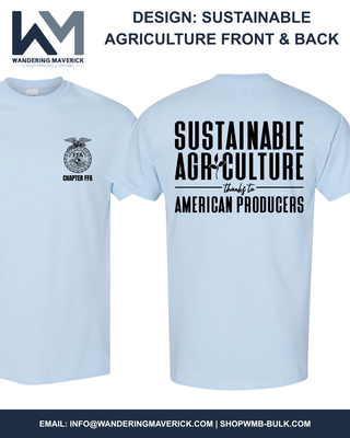 Sustainable Agriculture - Front & Back | Custom, Licensed FFA Chapter Apparel