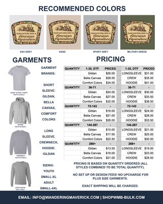 Tradition Runs Deep - Front & Back | Custom, Licensed FFA Chapter Apparel