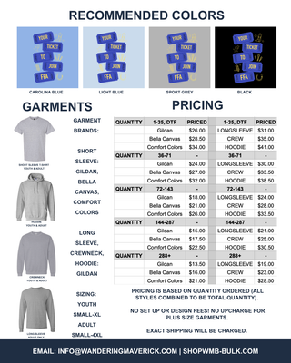 Ticket To Join FFA - Front & Back | Custom, Licensed FFA Chapter Apparel