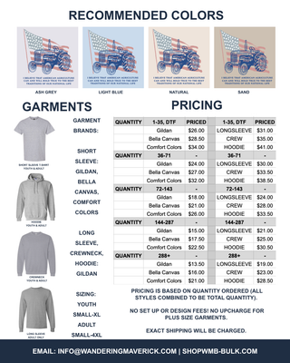 American Flag Tractor - Front & Back | Custom, Licensed FFA Chapter Apparel